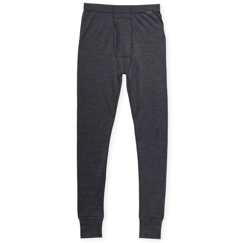 MERIWOOL Menâ€™s Base Layer Bottoms - Lightweight Merino Wool Thermal Pants Charcoal Gray - Image 3